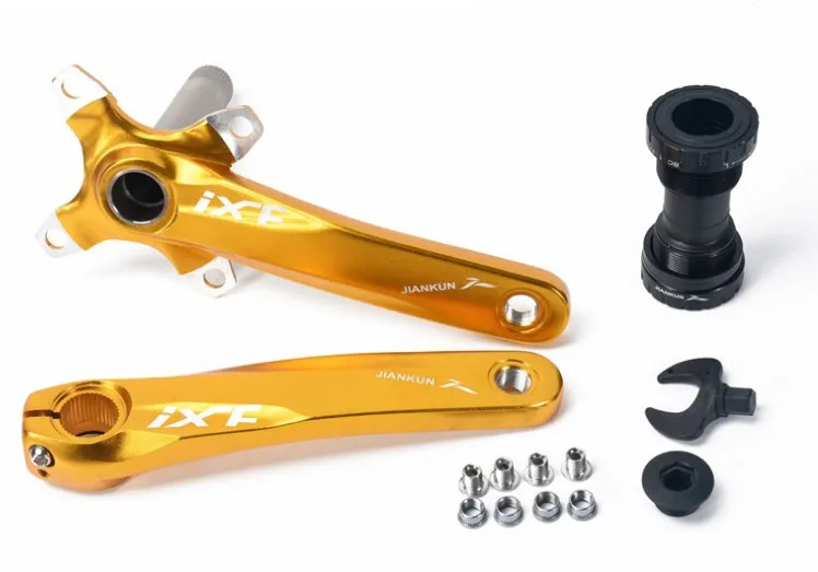 crank with bb Ixf BCD 104 170 мм CNC легкая рукоятка MTB велосипедные рукоятки с BB Запчасти для горного велосипеда - Цвет: crank with bb