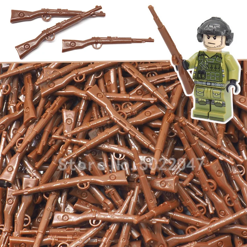 

Military soldier Rifle Legoinglys Germany suit 98k Weapon Set Building Blocks Lot World War 2 Figures Battlefield Army Toy Gift