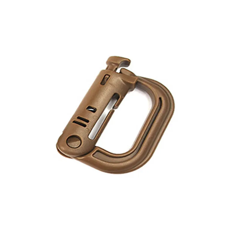 Multipurpose Keychain Carabiner D-Ring Locking Hanging Hook Tactical Link Snap Keychain for Outdoor Camping Hiking #25J (9)