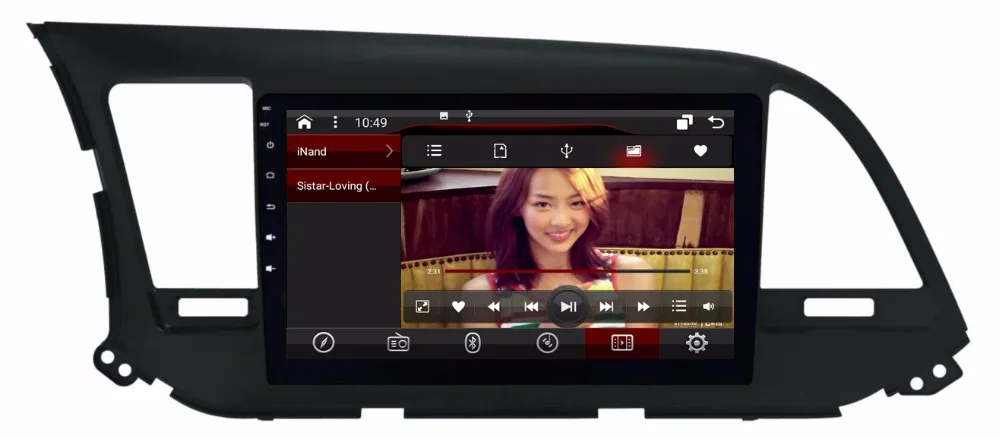 

OTOJETA DSP stereo carplay android 8.1.2 car radio for 2016 hyundai Elantra navigation Gps ips screen video player tape recorder