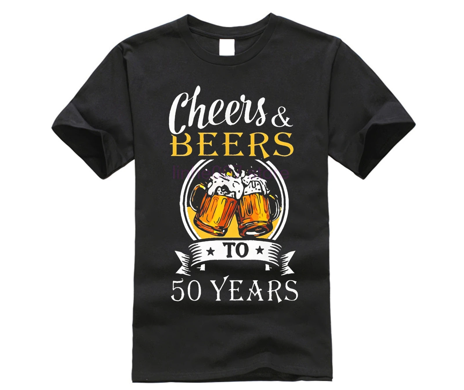 

Cheers And Beers To 50 Years 50th Birthday Popular Tagless Tee T-Shirt