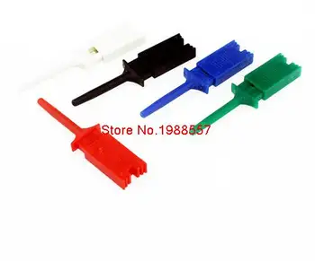 

10pcs Test Hooks Clips for Logic Analyzers Logic Test Clip 5 Colors: Red and black blue green white.Color random transmission