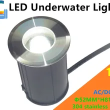 52 мм 1 Вт наружный подводный светодиодный светильник s IP68 AC/DC 12 В светильник для бассейна s водонепроницаемые лестничные фонари пруд подземный светильник CE