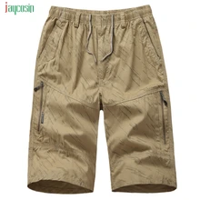 Jaycosin мужские летние брюки карго шорты мужские свободные рабочие шорты с карманами военные брюки эластичные Джеггинсы спортивные брюки