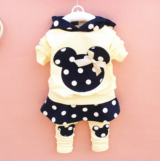 

mickey baby set blue pink red minnie children suits baby 2 piece set 1 pants twith skirt and blouse for ewborn clothing girls