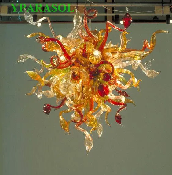 Профессиональная гостиная художественные украшения Chihuly стеклянная люстра освещение Горячая Распродажа