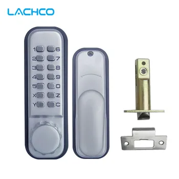 

LACHCO Mechanical Code Door Lock Digital Machinery Keypad Password Entry lock Stainless Steel Latch Zinc Alloy Silver L17011