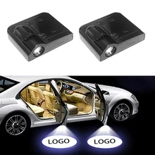 1 шт. беспроводной светодиодный Автомобильный Дверной лазерный проектор с логотипом Ghost Shadow светильник для Volkswagen Ford Opel BMW Toyota hyundai Kia Mazda