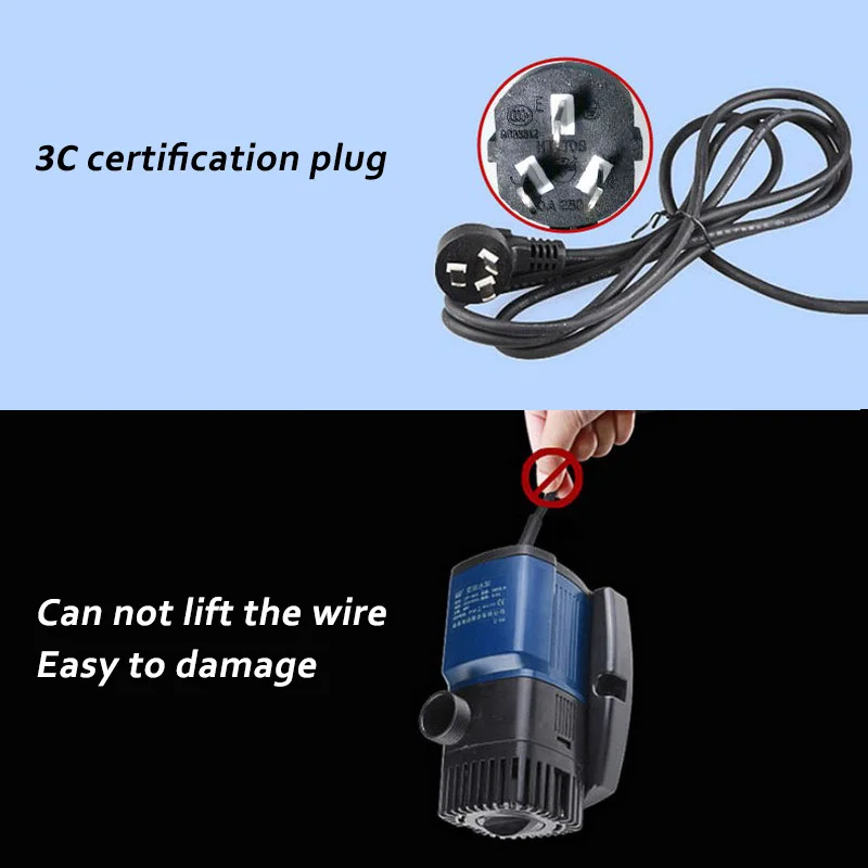 Aquarium Water Pump 220V Aquarium Pump Aquarium Fishing  Variable Frequency Submersible Pump Fountain Pump Aquarium Filter (12)