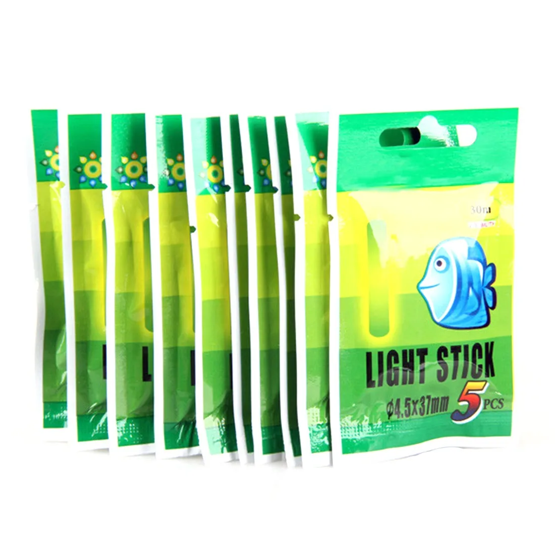 50 قطع 4.5*37 ملليمتر الساخن الصيد تعويم Lightstick ضوء قضيب تعويم ليلي أضواء الظلام الوهج عصا مفيدة الكثير الصيد /حزب