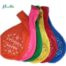 Латексные воздушные шары цветные пустые плавающие 36 дюймов 11 г большие плоские воздушные шары с расстраивающимися словами с днем рождения более высокие