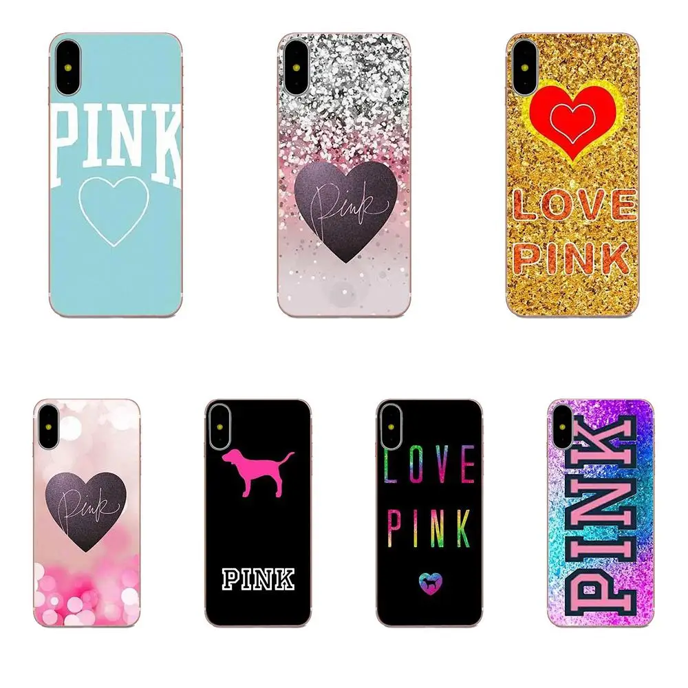 

For Galaxy J1 J2 J3 J330 J4 J5 J6 J7 J730 J8 2015 2016 2017 2018 mini Pro TPU Hipster Case Pink Victoria Secret Background