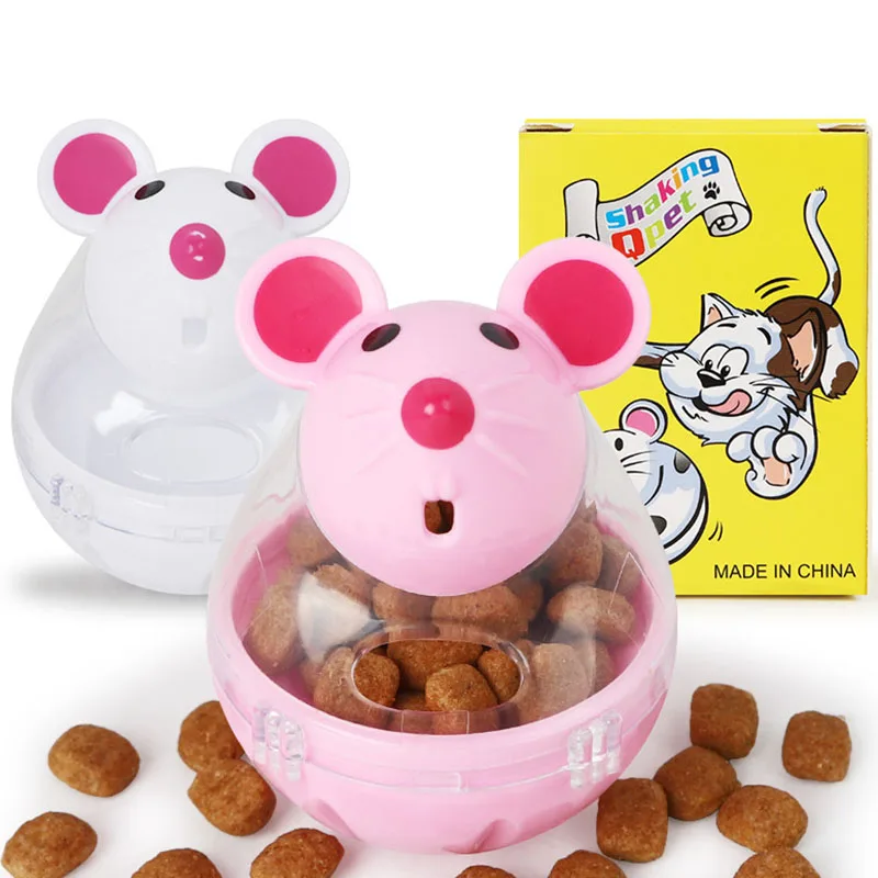 Interactive Pet Cat Toys IQ Treat Ball Dispensing Food Dog Cat Toys