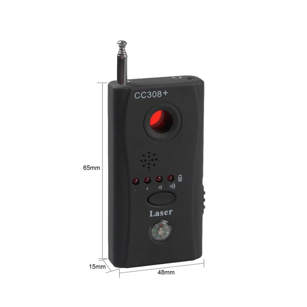 Полный диапазон беспроводной GPS детектор сигнала анти-шпионская Ошибка Обнаружения лазер сканера обнаружения радио обнаружения вибрации звуковой сигнал предупреждения