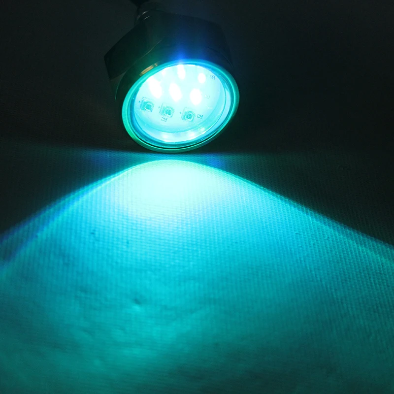 Цветная(RGB) 12 V-24 V 27 W Лодка дренажный прожектор 9 светодиодный свет для лодки подводная лодка лампа с резьбой NPT фонтан бассейн Пруд лампы