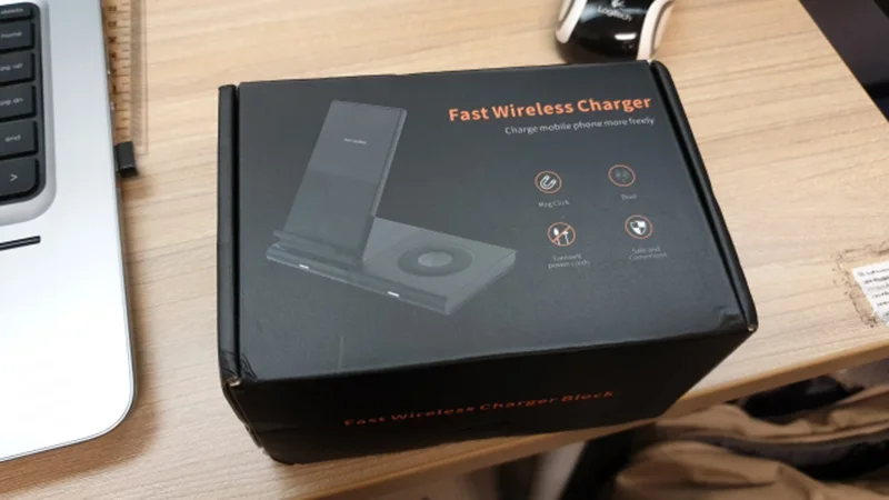 Беспроводное зарядное устройство qi для iPhone 8 XR Samsung Galaxy Watch active Buds Gear S2 S3 S4