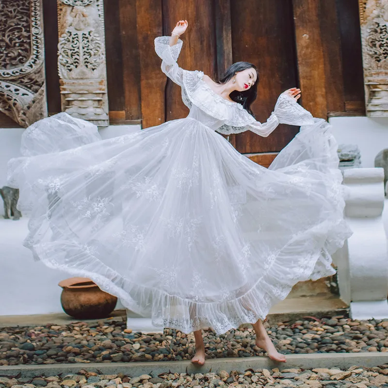 Women /Pregnant Maternity/ Photography Fashion Props shoulderless Dress white Bohemian holiday beach skirt Fairy dress Women /Pregnant Maternity/ Photography Fashion Props shoulderless Dress white Bohemian holiday beach skirt Fairy dress
