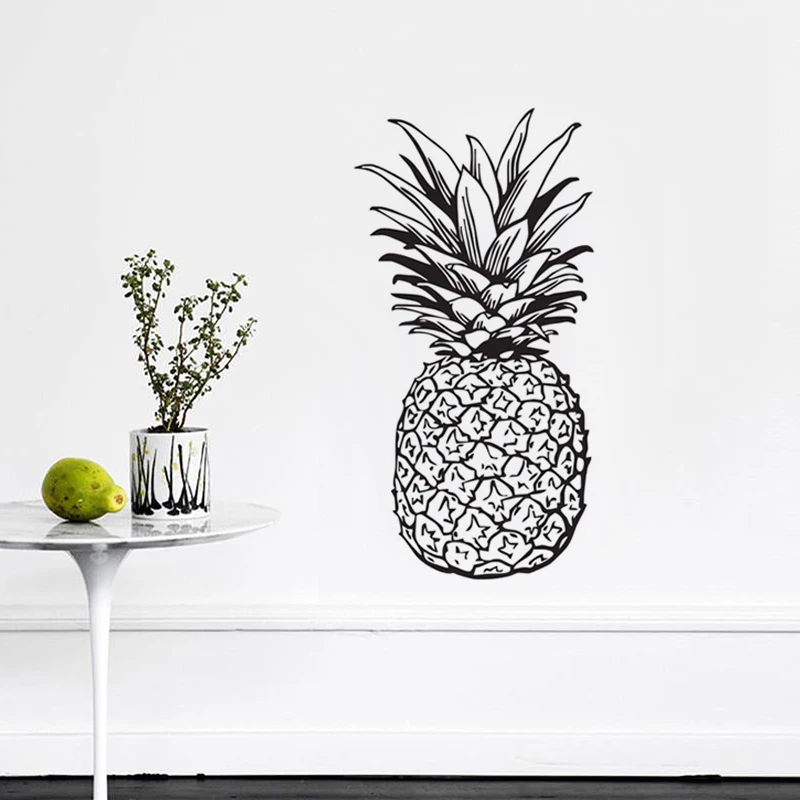 Pineapple Wall Decals Fruit Food Home Decoration Kitchen Wall Sticker Removable Wall Home Decor Pineapple Wall Decals Fruit Food Home Decoration Kitchen Wall Sticker Removable Wall Home Decor