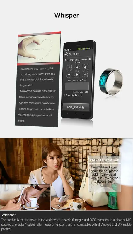 Смарт кольцо одежда Jakcom R3F новая технология NFC волшебное ювелирное изделие для Android мужское кольцо для мужчин wo мужские свадебные ювелирные изделия