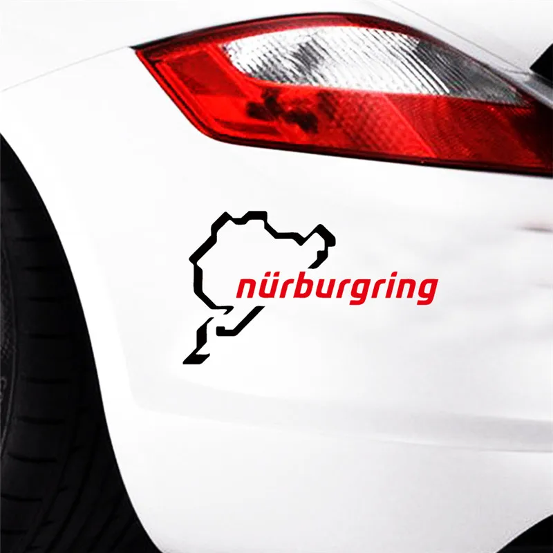 Nurburgring автомобиля Водонепроницаемый винил Стикеры наклейка на бампер, окно аксессуары из нержавеющей стали, аксессуары для VW Toyota Honda Ford BENZ Audi BMW Buick Opel GMC