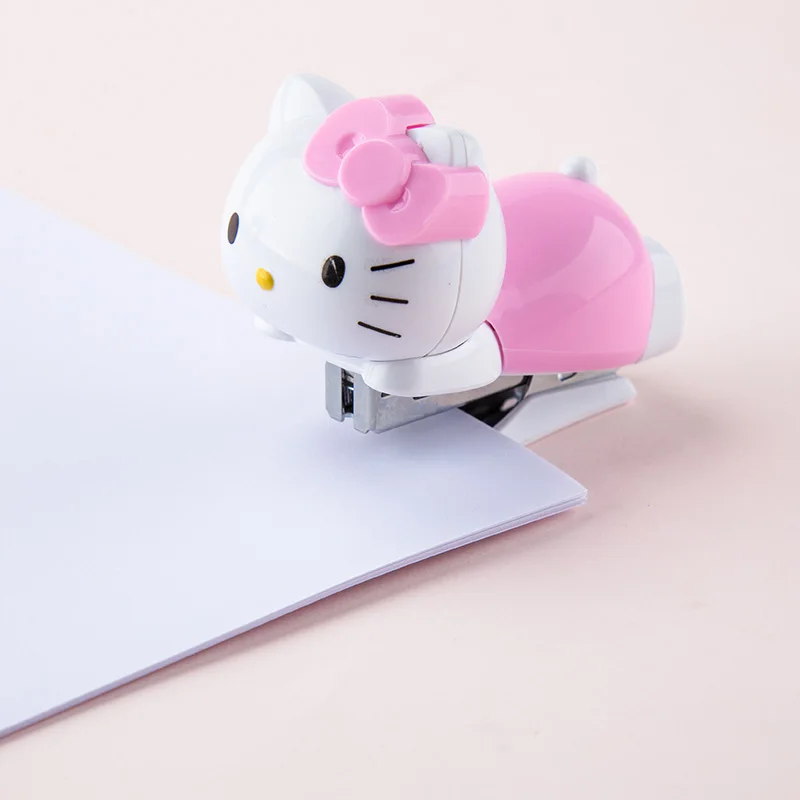 

JOUDOO Cute Lovely Hello Kitty Mini Stapler Binding Book Paper Portable Staples