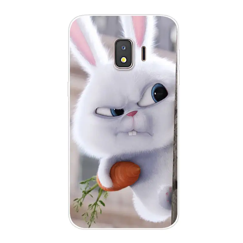 Силиконовый чехол для Samsung J2 Core мягкий накладка с мультяшным рисунком Galaxy J 2 J260F J260