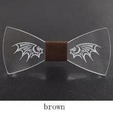 Высококачественный рельефный крыло брачный галстук-бабочка кристалл акриловый галстук-бабочка свадьба