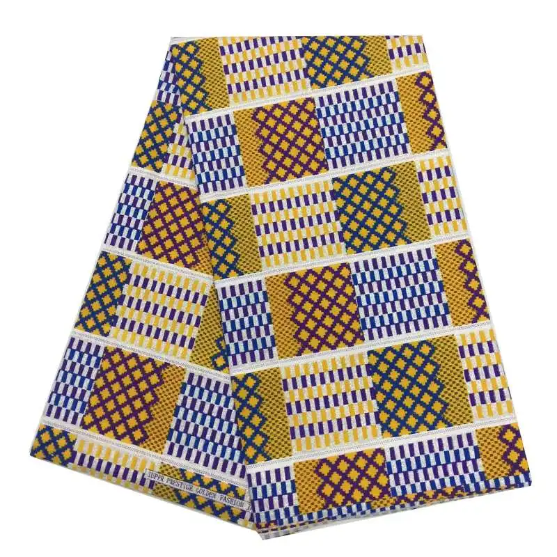 

Ghana kente design african wax print ankara fabrics new wax prints 100% polyester wax for women party dresses 6yards/lot