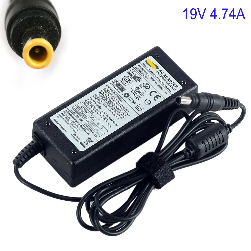 

19V 4.74A 90W 5.5x3.0mm Uniersal AC DC Power Supply Adapter Charger for Samsung R520 R522 R530 R580 R560 Laptop notebook
