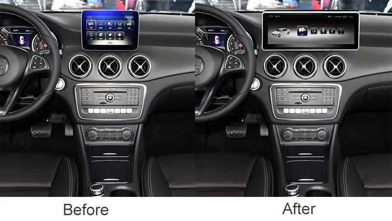 Best Auto multimedia Player Vehicle GPS Navigator Android 7.1 10.25" 2G+32G for Mercedes Benz GLA / A / CLA 2016 to 2018 Car Monitor 7