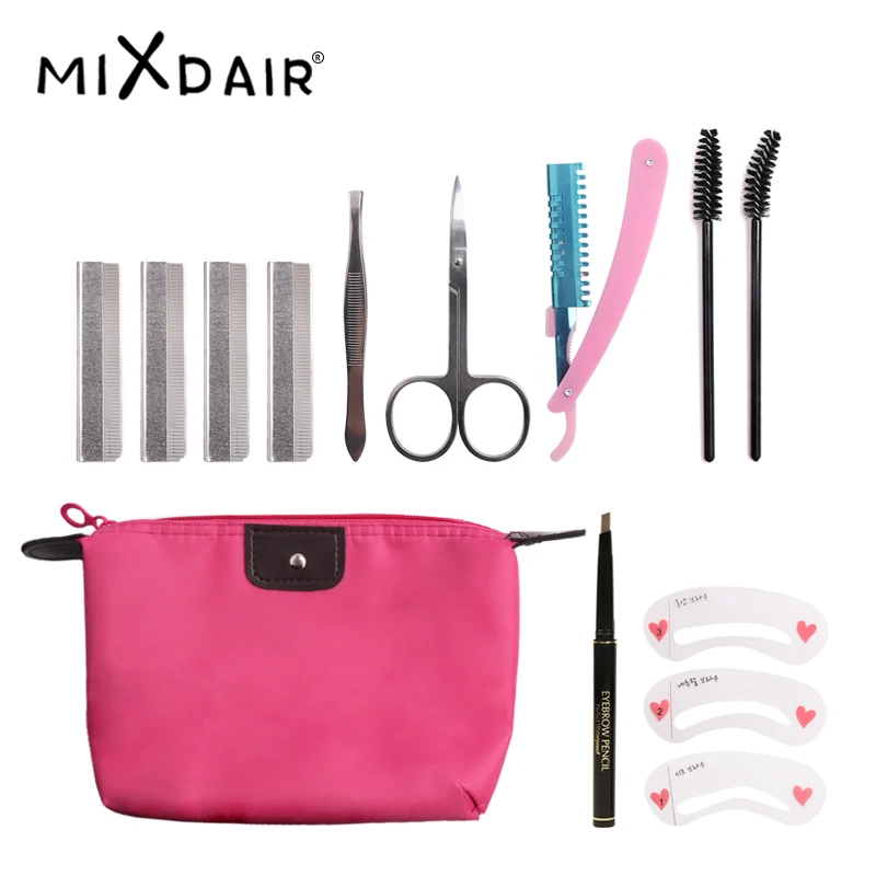 Mixdair 9 шт. набор инструментов для макияжа бровей женский косметический