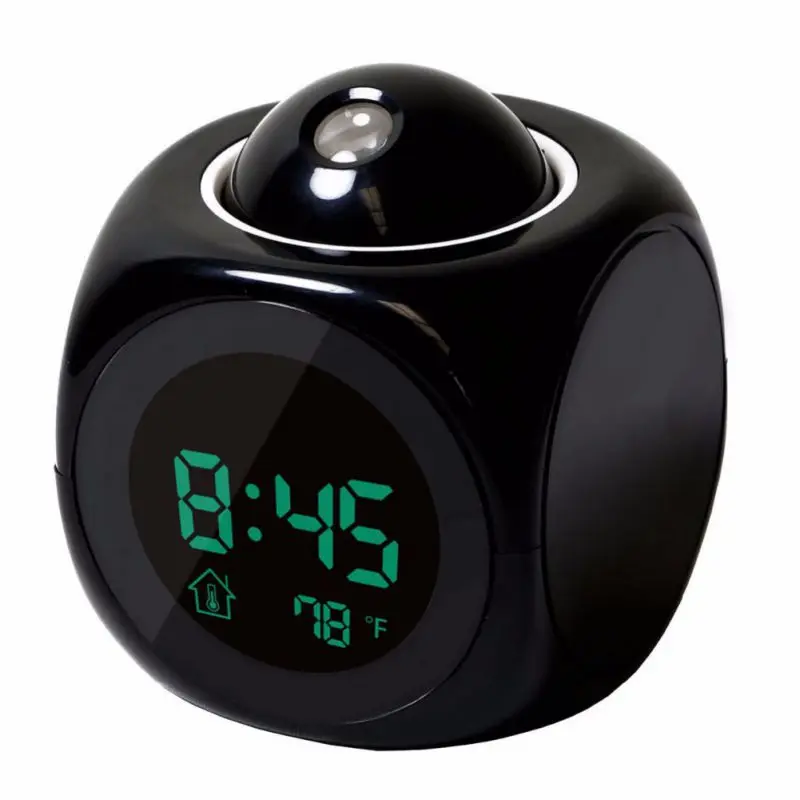 

Lovely Multi-Function Projection Clock Led Colorful Projection Alarm Clock Voice Report Clock
