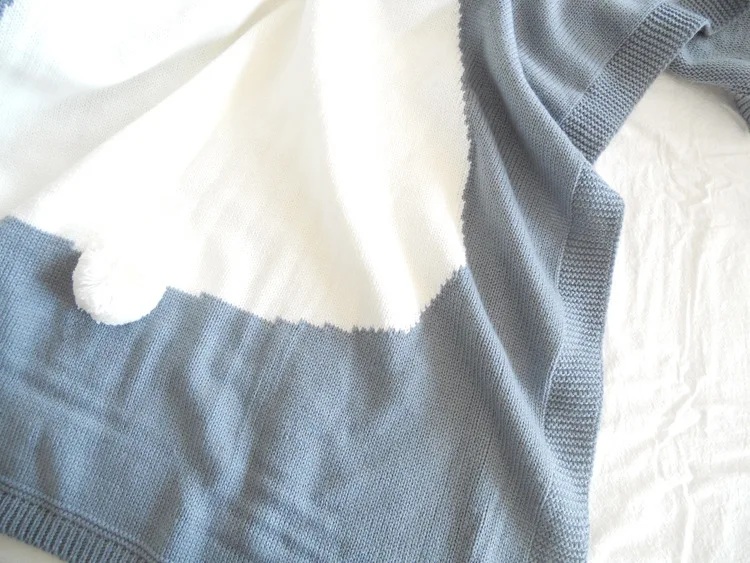 Детское Хлопковое одеяло Большой Кролик уха пеленание новорожденных одеяло мягкие одеяльца для пеленания ребенка/малыша/детей постельные принадлежности трикотажные