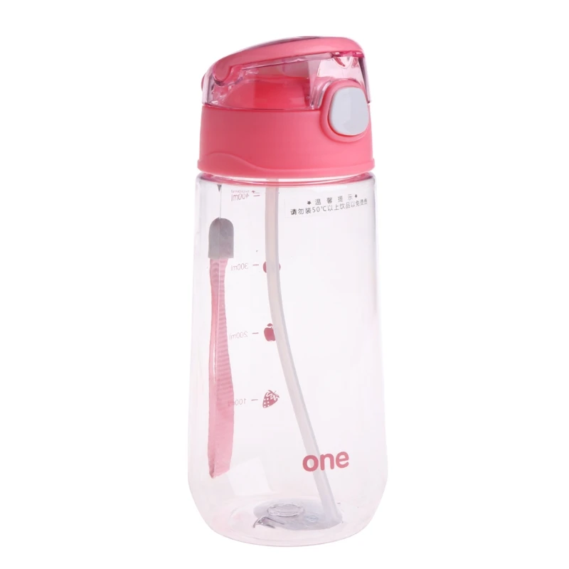 Crianças de Alimentação Copo de Garrafa de Água Potável com Palha Novo Bebê Crianças Portátil 500 ml 2 Novo 500 ml bebê crianças crianças de