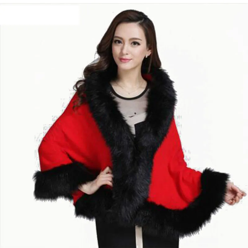 Luxury Warm Faux Mink fur cloak wool scarf Knitted Bride Cashmere Shawl Pashmina Party Wraps Imitation fox hair Wedding Poncho Luxury Warm Faux Mink fur cloak wool scarf Knitted Bride Cashmere Shawl Pashmina Party Wraps Imitation fox hair Wedding Poncho
