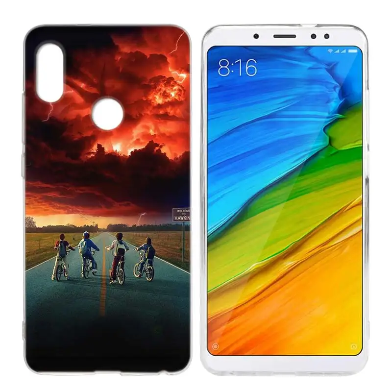 KMUYSL странные вещи плакат ТПУ чистый мягкий чехол для Xiaomi 8 Redmi 6A 6 Note 5 4X4 A1 S2 Plus Pro - Цвет: 002