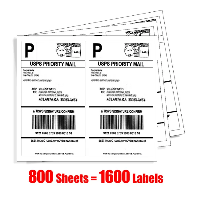 MFLABEL 1600 White MATT Self Adhesive Paper Custom Sticker Labels Packaging Address Labels ...