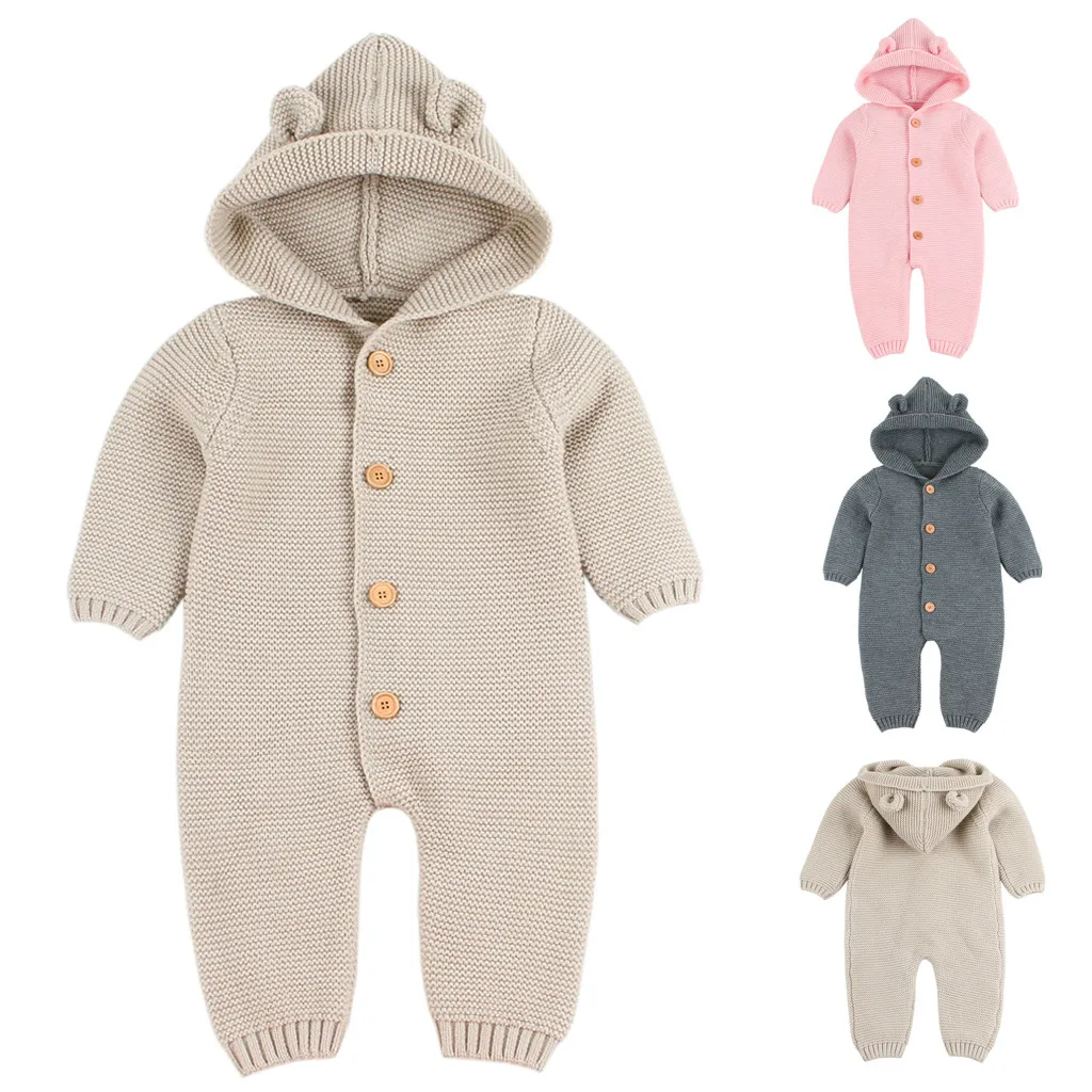 Baby Girls Kids Infant Winter Knit Crochet Sweatshirt Sweater Pullover Clothes