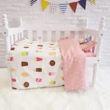 Промо-акция! Комплект детской одежды из 3-х предметов с изображением постельного белья для детей, хлопчато-бумажные занавески постельных принадлежностей(пододеяльник+ лист+ наволочка