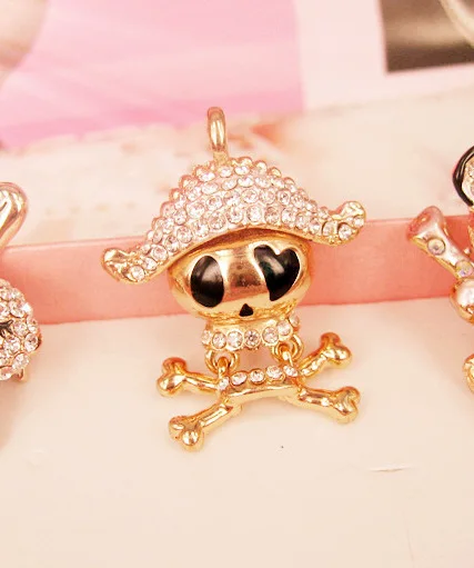 

Offbeat Ghost Skull With a Hat Design Anti Dust Plug For Iphone6 6s For Samsung S6 For Xiaomi And All 3.5mm Earphone Jack Plug