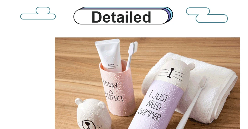 Travel Toothbrush Cup Storage Boxes Cute Cartoon Brush Teeth Washing Tooth Case Children Home Bathroom Organization Bin Portable_03