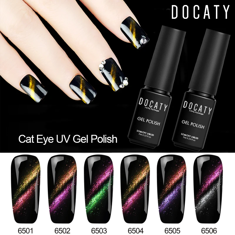 

Docaty Hybrid Lacquer Magnets for Gel Varnish Cat's Eye 3d Semi Permanent Paint for Nails Manicure Design Nail 2018 Poly Gel
