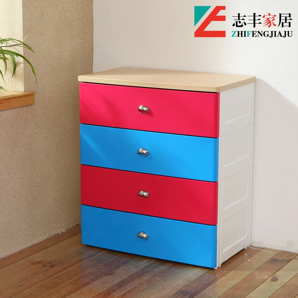 Wanyuan Hung Wood Top Plastic Drawer Storage Cabinets Grant Plastic Drawer Storage Cabinets