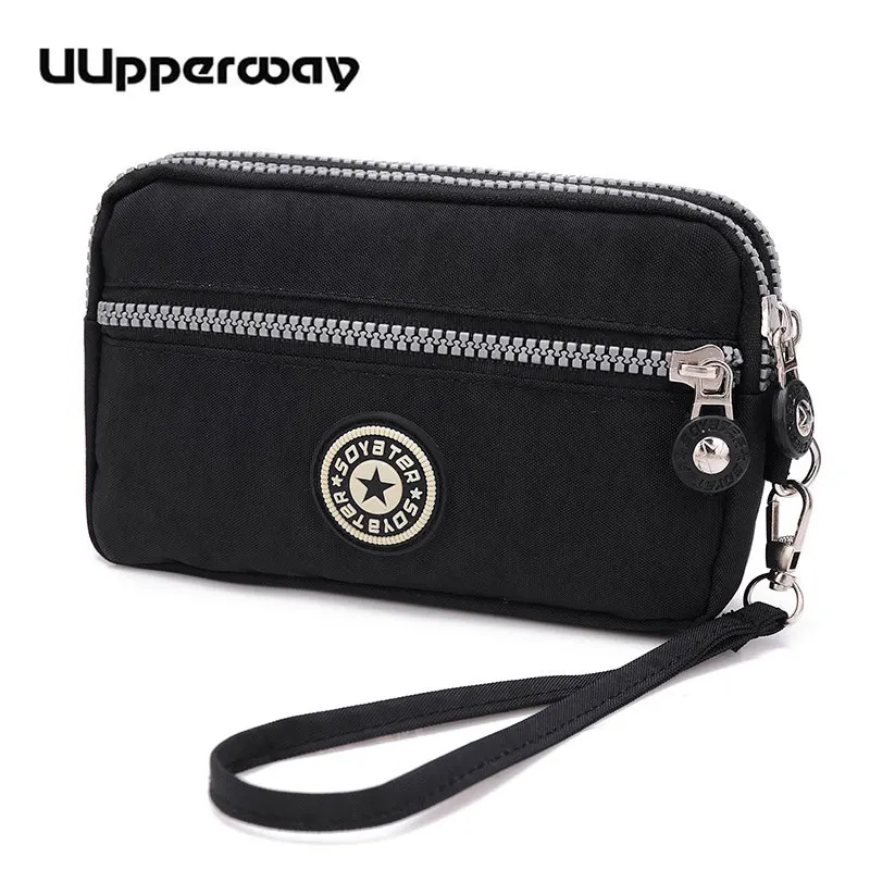 

Casual Women Wallets Waterproof Nylon Wallet Bag Double Zipper Day Clutch Purse Wrist Bags for Women Handbags Carteira Feminina
