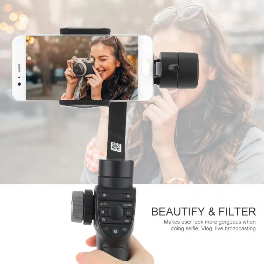 

Freevision Vilta M Pro Vlog 3 Axis Handheld Mobile Phone Camera Gimbal Stabilizer