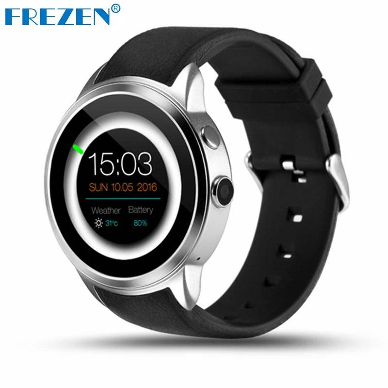 

FREZEN X200 Android 5.1 Smartwatch Support 3G wifi GPS Nano SIM card MTK6580 Heart Rate Monitor Smart Watch with Camera PK KW88
