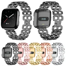 HIPERDEAL Luxury Stainless Steel Strap Wrist Band Bracelet Replacement For Fitbit Versa 15J Drop Shipping
