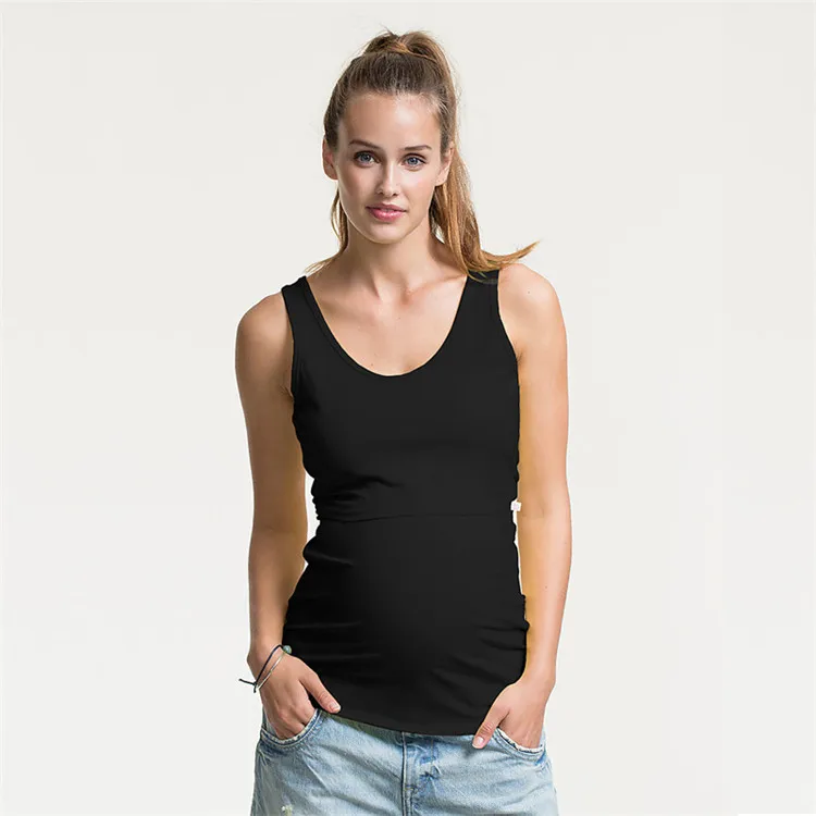 maternity clothes Breast Feeding Vest Maternity Nursing Tank Tops Clothes for pregnant Women Breastfeeding Shirts Tees Clothing (2)