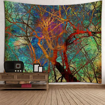 

Beautiful Tree Wall Tapestry Home Decorations Wall Hanging Oil Painting Tapestries for Living Room Bedroom