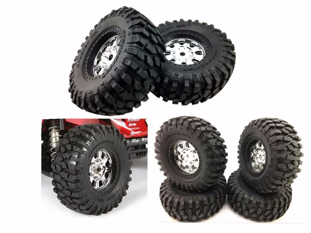

Monster Truck Wheels/Rims with Tires 4pcs For Traxxas Revo T-Maxx E maxx HPI Savage Tamiya Clod Buster TXT-1 Juggernaut HSP FS